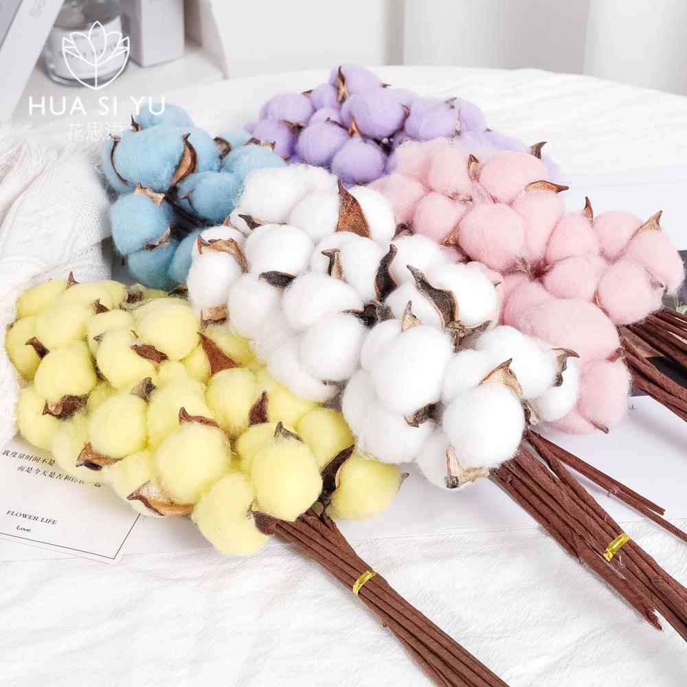 天然木棉花干花手工材料花束家具摆设圣诞树装饰礼盒花盒配件diy