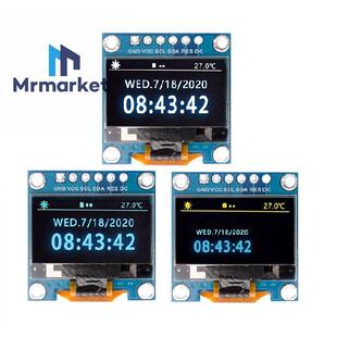 SSD1315驱动 双色显示 新款 0.96寸OLED 白色 蓝色 模块 6针 SPI