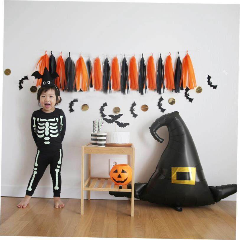 halloween party 万圣节布置纸串拉花横幅banner气球吊饰绳装饰品