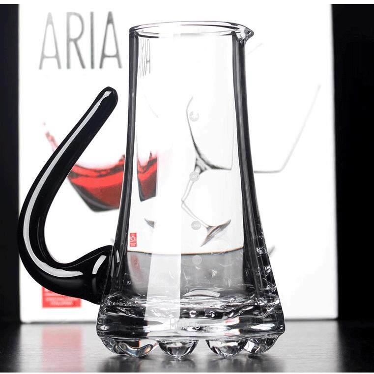 白葡萄酒杯量杯葡萄酒杯醒酒器冷水壶黑柄葡萄酒分割器厘米杯烈酒