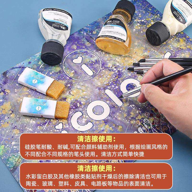 温莎牛顿水彩留白液水彩画工具专用留白胶颜料遮盖液遮挡白色墨水