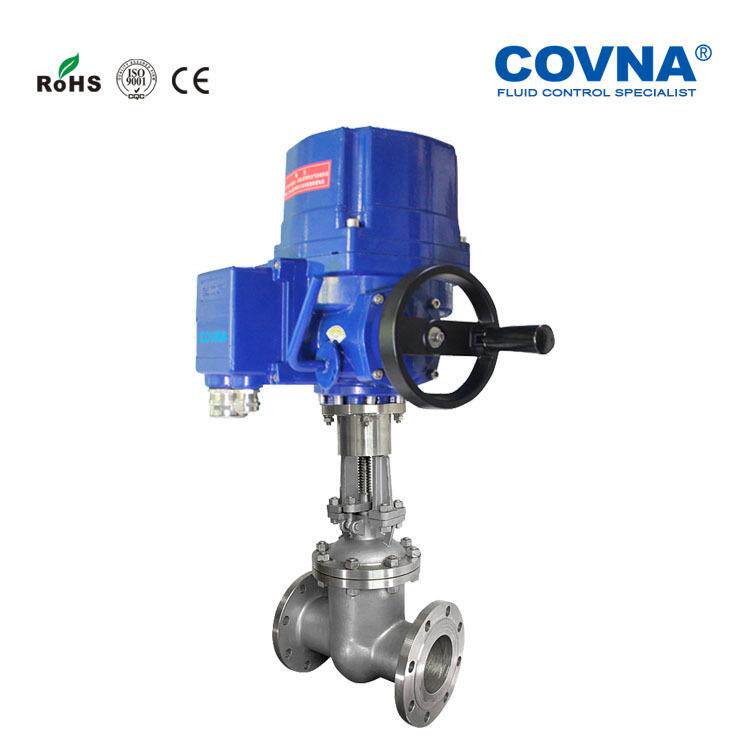 厂家不锈钢法兰电动闸阀AC220v防爆截止阀换向遥控遥控操作