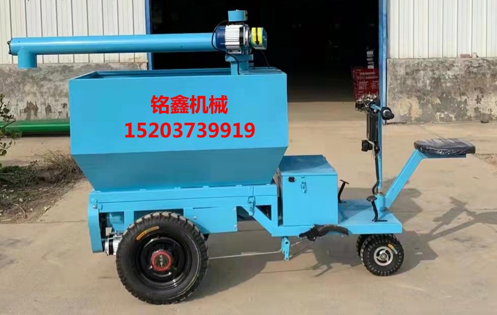 喂饲养殖场料车喂喂猪上电动电动料车正反料车养猪用料车用料车