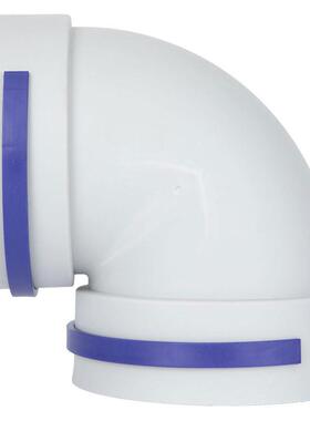 赛勒森 90度PE管75辅助弯头110家用新风系统160直角弯200通风配件