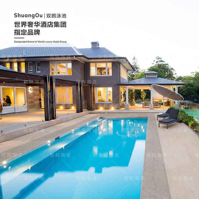 双鸥通体瓷砖R11防滑砖粗糙瓷质岸边户外花园庭院浴室阳台地面砖