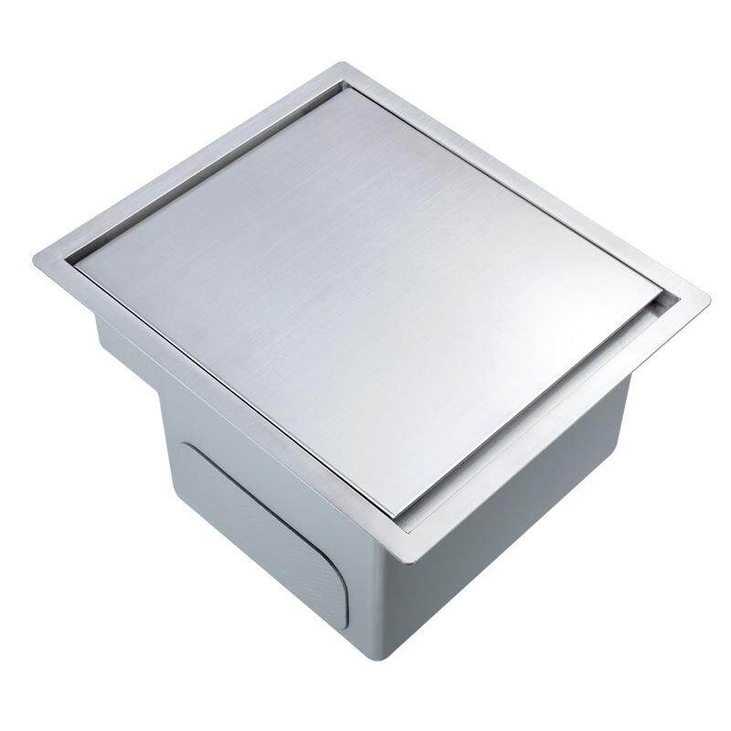 实用新型【静音阻尼缓降盖板】带隐藏式龙头吧台水槽304不锈钢盆