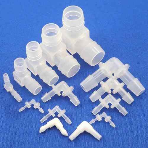 PP塑料弯头90度等径弯头氧气管软管接头直角弯通Elbow Connector