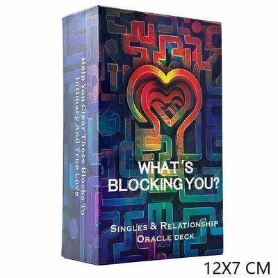 爱情障碍英文神谕 Singles and Relationship Oracle天地盖12X7cm