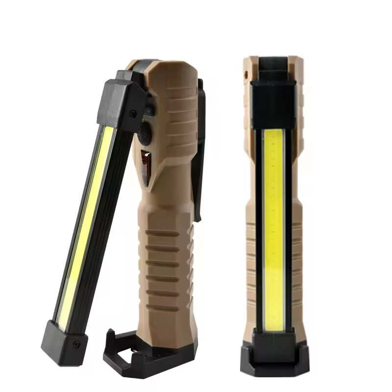 Folding COB XPE LED Handheld Flalight 18650 Rechargeable