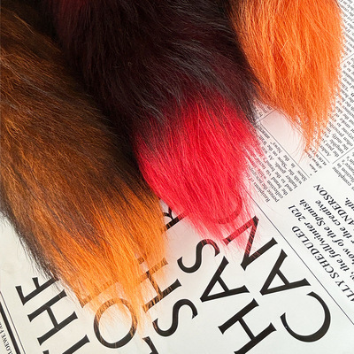 钥匙链毛绒漫COS尾巴挂件钥匙扣