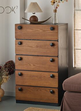 Nook7th/中古风实木五斗柜床尾收纳置物储物客厅覆古抽屉玄关柜柜