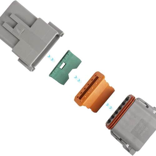 跨境319pcs盒装2-12针DT电线防水插头连接器组合套件14-20AWG