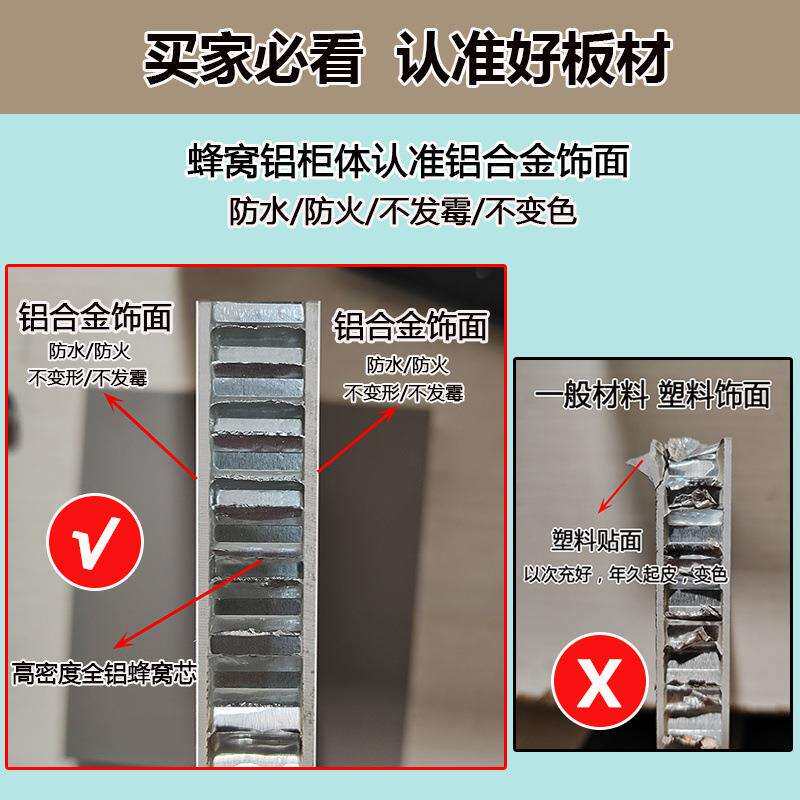 蜂窝铝厨房储见详情橱柜不锈钢灶台一体组合物合金厨铝柜整体简易