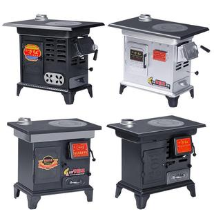 新型农取村无烟炭气化柴火炉加厚家MPM用内柴煤两用烤火炉室煤铸