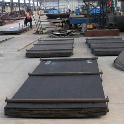 煤矿落煤斗用8+8碳化铬耐磨板碎玻璃仓内衬钢板6+4耐磨复合板现货