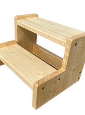 1PR实木台阶楼V梯木梯子凳家用2步子爬梯登高梯梯3梯小梯F76T98M7