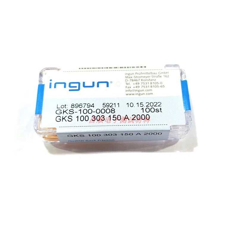 INGUN GKS100 303 150 A2000/3000 英钢测试探针 治具弹簧顶针