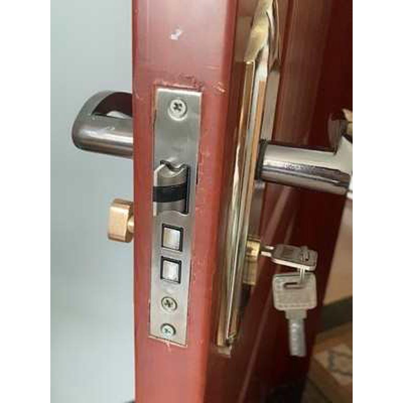 门锁木门锁家用卧室门锁室内门锁房间门锁免改孔锁具通用型把手锁