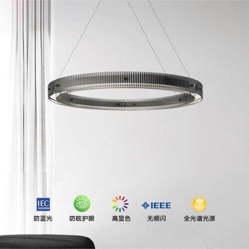 2024新款意式极简客厅吊灯现代简约北欧高端设计感玻璃餐厅卧室灯