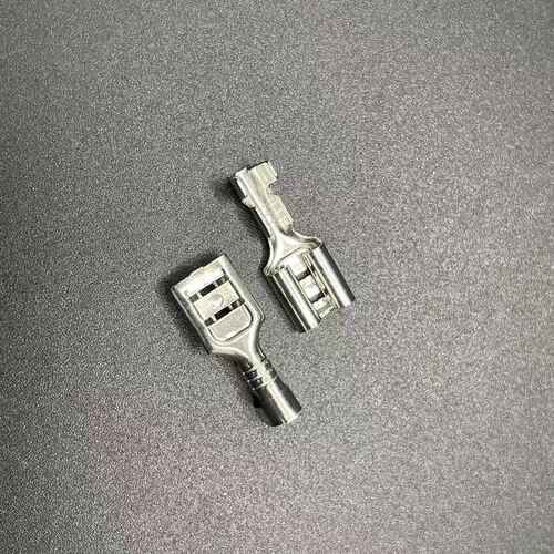 DJ621-D6.3B插簧6.3插簧0.3厚0.35厚0.4厚0.5厚散件黄铜镀锡