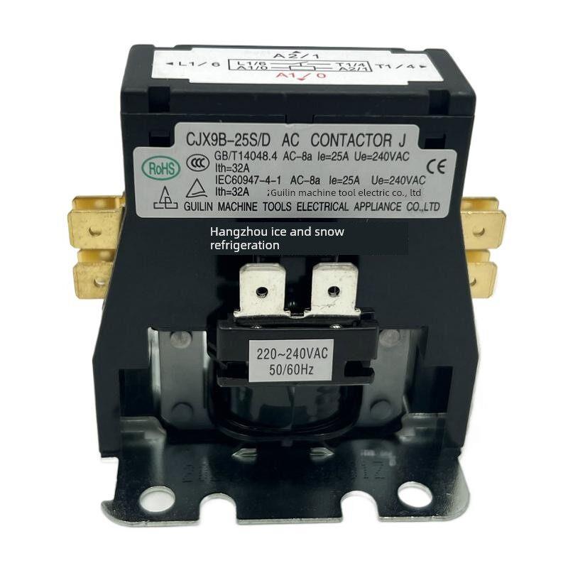 CJX9B-25S/D桂器2匹3匹空调外机压缩机继电器 220V 32A交流接触器