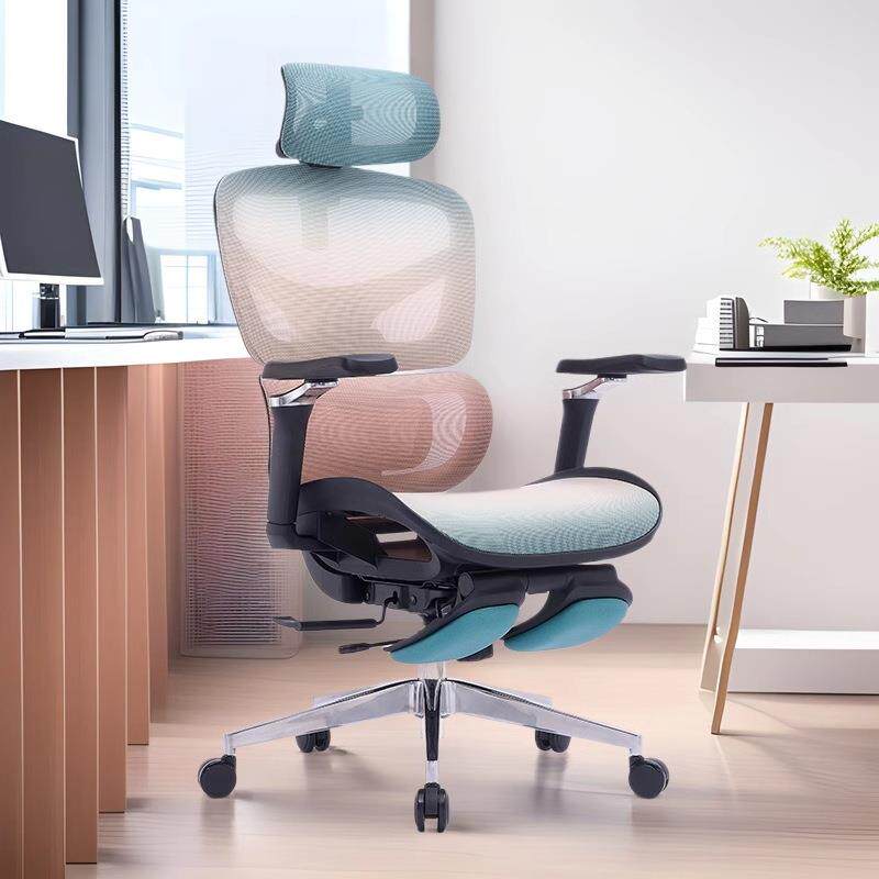 现代人体工学椅4D扶手家用电脑椅子 护腰舒适按摩办公椅久坐不累
