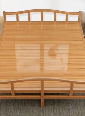 竹睡床单用出租房床双人简易家成人午午IEN休凉床折叠床竹子硬板