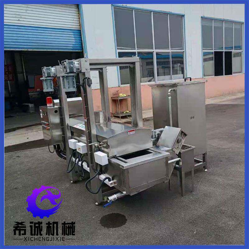 全自动油条油炸机连续式煎饼果子薄脆油炸机希诚油果子油炸线