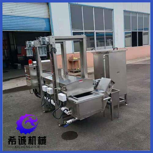 全自动油条油炸机连续式煎饼果子薄脆油炸机希诚油果子油炸线