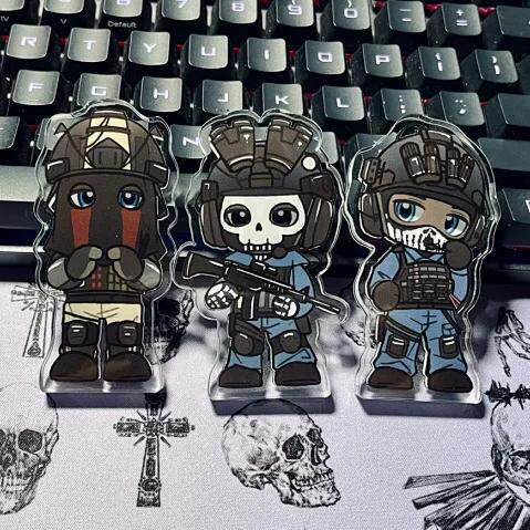 使命召唤游戏周边亚克力无插厚立牌Konig Ghost Keegan送朋友桌面