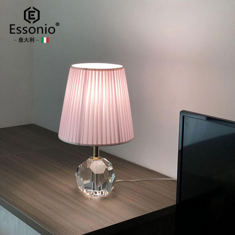 essonio意大利台灯床头灯浪漫轻奢水晶小台灯少女卧室结婚氛围灯