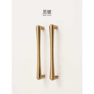 觅镀法式中古风覆古黄铜拉手衣柜橱柜抽屉简约古铜色现代柜门把手