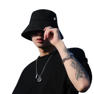 大头围夫帽男季防紫外线大帽檐防晒帽子潮鱼夫显脸小