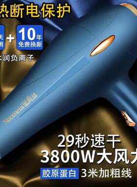 诺美丝吹风机家用3800大风力发廊大功率理发店5000负离子护发