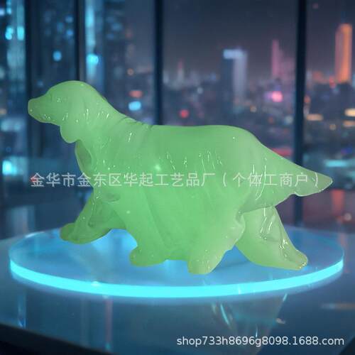 跨境爆款ghost dog statue 鬼狗雕像万圣节装饰树脂摆件工艺品