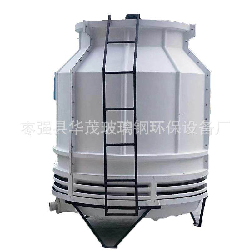 工业圆形冷却塔小型玻璃钢冷却塔现货充足耐腐蚀占地小逆流冷却塔