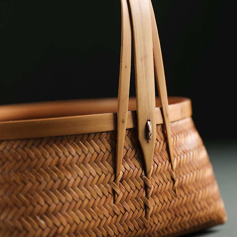 竹编大漆收纳盒果盘果篮储物篮茶道配件茶盒收纳筐提篮复古竹盒,收纳整理,其他收纳篮,淘宝优惠券,粉丝福利购,淘宝优惠卷