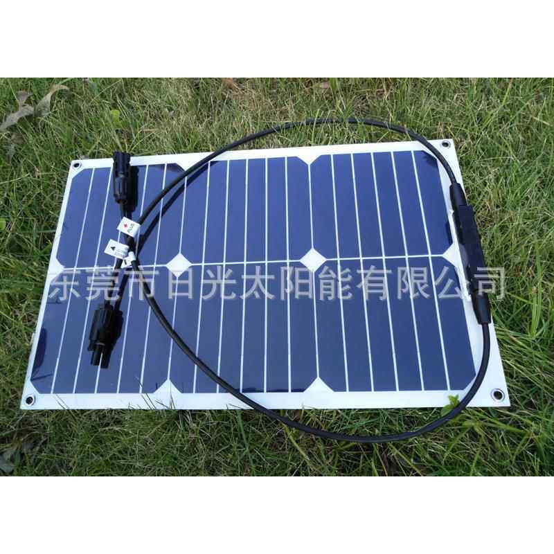 订制/sunpower18W柔性太阳能电池板可弯曲太阳能板