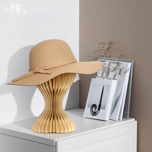 创意纸帽子架轻奢台式帽架服装店帽子架托 托家用帽托 托橱窗人头