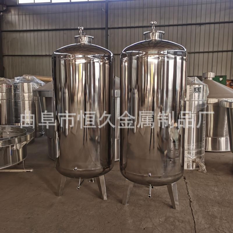 不锈钢葡萄酒发酵罐304不锈钢储罐316酒精罐大型酒厂装酒容器水罐