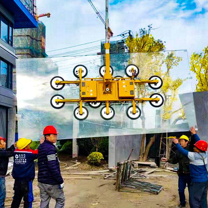 电动玻璃吸力起重机气动吸力杯高空板门窗幕墙搬运翻转旋转提升葫