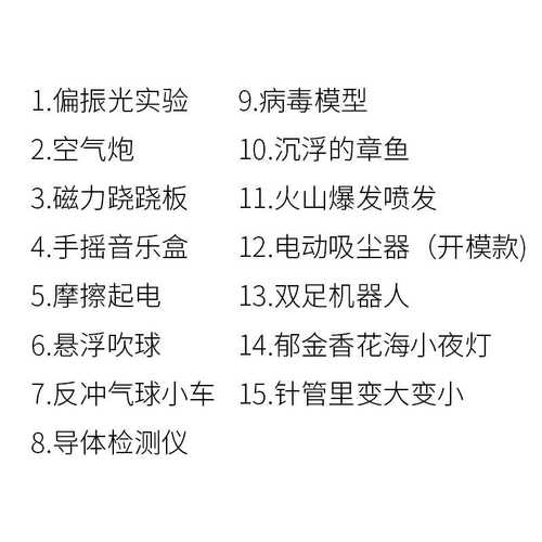 15款实验组合