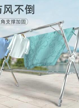 卖衣的架摊子折OZJ叠伸缩挂摆衣架摆地夜摊货架折叠市晾展服示架