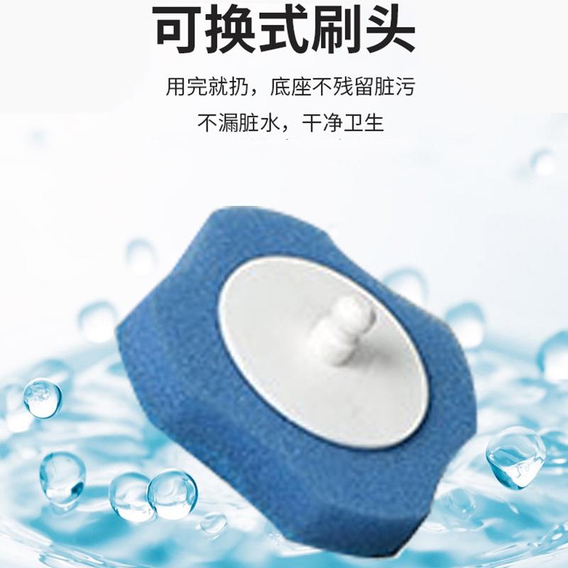 新款直销一次性马桶刷壁挂坐便式家用长柄马桶清洁套装带海绵替换
