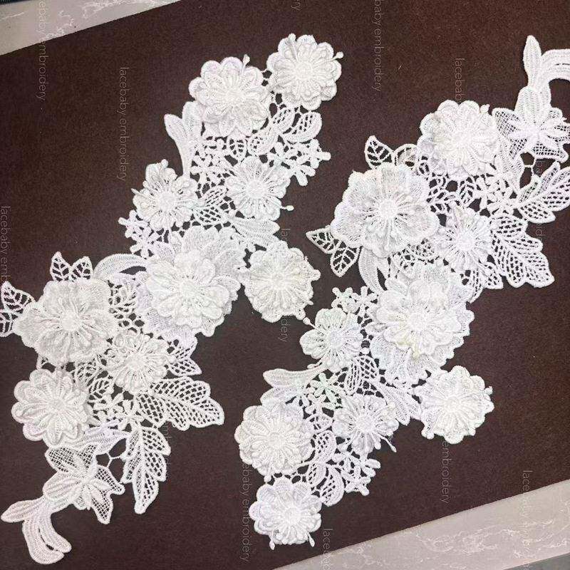 婚纱刺绣花边diy爆款水溶对花cloth立体镂空装饰时尚花边辅料