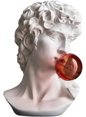 创意轻奢风人物雕塑艺术办公室桌面摆件客厅玄关房间装饰家居饰品