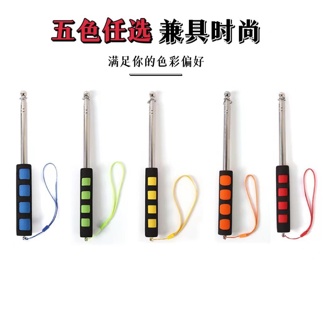 导游旗杆1.2米1.4米1.6米2米可伸缩不锈钢加粗教学教鞭导游杆