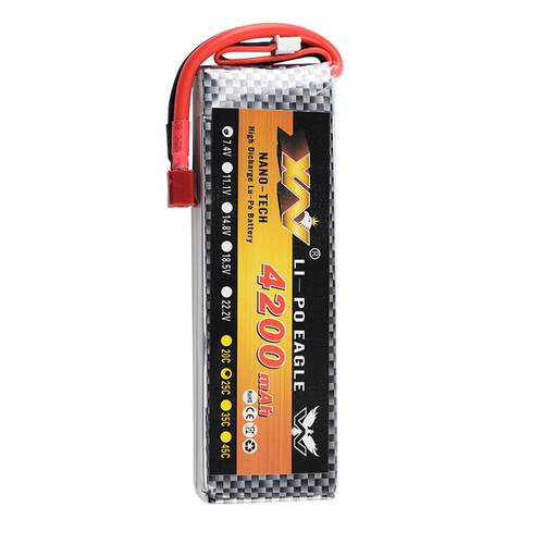 厂销鹰王4200mAh 7.4V 25C 2S高倍率RC锂聚合物航模电池