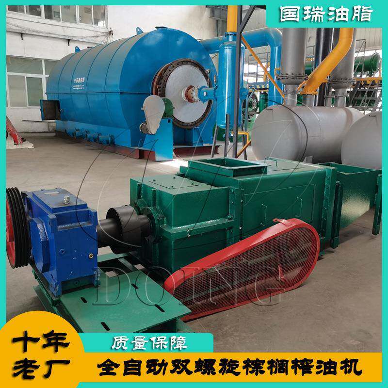 棕榈榨油机双螺旋款价格优惠国瑞工厂价直发大产量出油率高