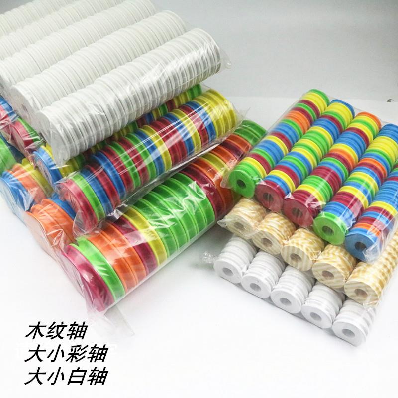 钓鱼泡沫线轴木纹轴中号绕线圈10cm大物加厚绕线轴漂盒轴垂钓配件